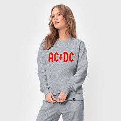 Костюм хлопковый женский ACDC, цвет: меланж — фото 2