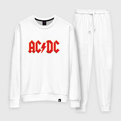 Костюм хлопковый женский ACDC, цвет: белый