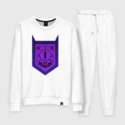 Костюм хлопковый женский Babyls Demon School logo, цвет: белый