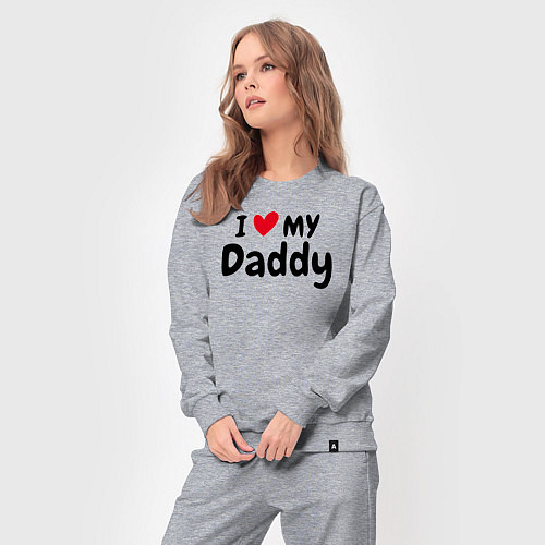 Женский костюм I LOVE MY DADDY / Меланж – фото 3