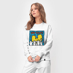 Костюм хлопковый женский Wu-Tang People, цвет: белый — фото 2