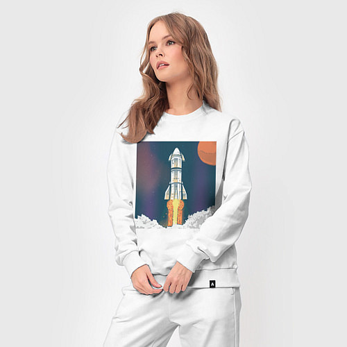 Женский костюм Запуск ракеты Atlas Атлас V / Белый – фото 3