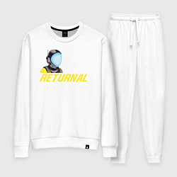 Костюм хлопковый женский Returnal logo, цвет: белый