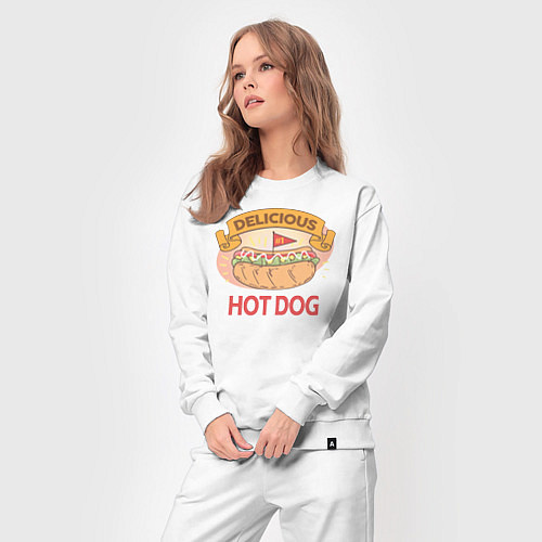 Женский костюм Delicious Hot Dog / Белый – фото 3