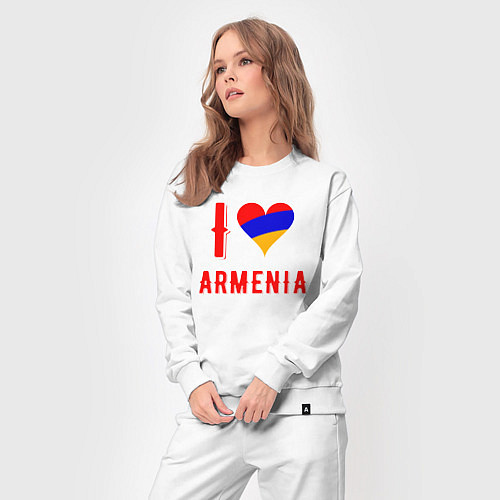 Женский костюм I Love Armenia / Белый – фото 3