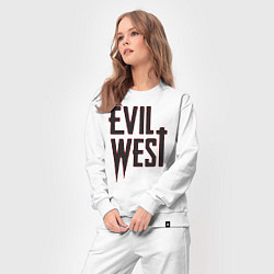 Костюм хлопковый женский Evil West, цвет: белый — фото 2