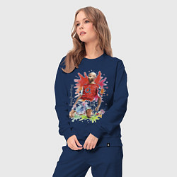 Костюм хлопковый женский Thierry Daniel Henry, цвет: тёмно-синий — фото 2