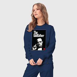 Костюм хлопковый женский Вито Корлеоне, цвет: тёмно-синий — фото 2