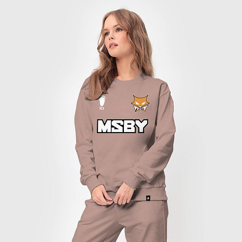 Женский костюм MSBY BLACK JACKALS / Пыльно-розовый – фото 3