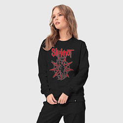 Костюм хлопковый женский Slipknot Slip Goats Art, цвет: черный — фото 2