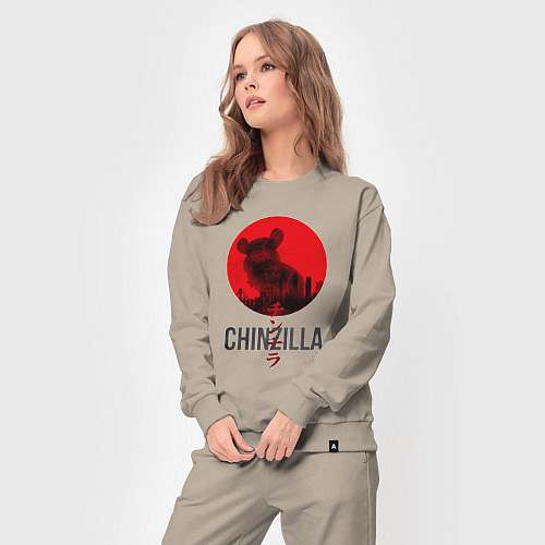 Женский костюм Chinzilla black / Миндальный – фото 3