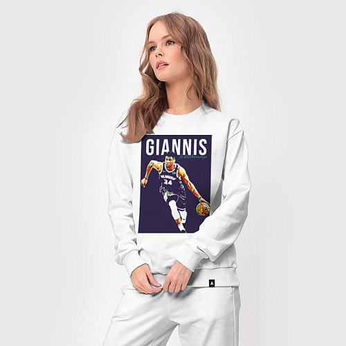 Женский костюм Giannis - Bucks / Белый – фото 3