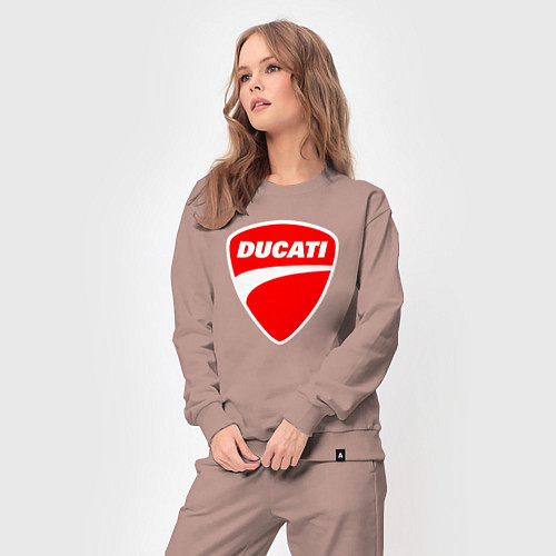 Женский костюм DUCATI ДУКАТИ ЭМБЛЕМА / Пыльно-розовый – фото 3