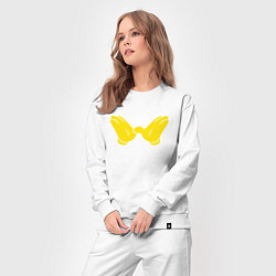 Костюм хлопковый женский Wu-Tang Style, цвет: белый — фото 2