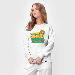 Костюм хлопковый женский GARFIELD GENESIS EVANGELION, цвет: белый — фото 2