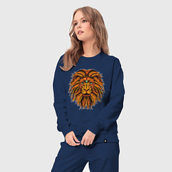 Костюм хлопковый женский Лев, цвет: тёмно-синий — фото 2