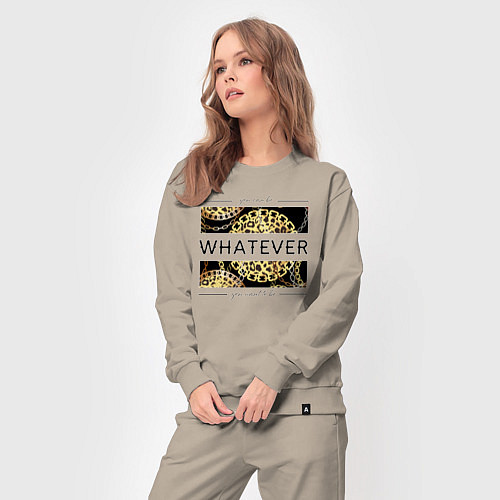 Женский костюм Whatever versace / Миндальный – фото 3