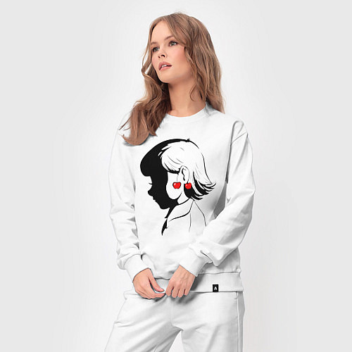 Женский костюм Amlie девочка Амели и черешня / Белый – фото 3