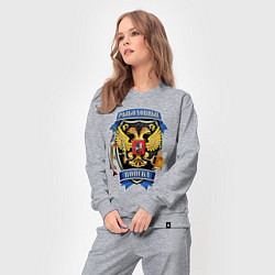 Костюм хлопковый женский РЫБОЛОВНЫЕ ВОЙСКА, цвет: меланж — фото 2