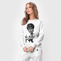 Костюм хлопковый женский Bruce Lee, цвет: белый — фото 2