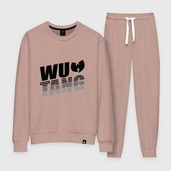 Костюм хлопковый женский Wu-Tang NYC, цвет: пыльно-розовый