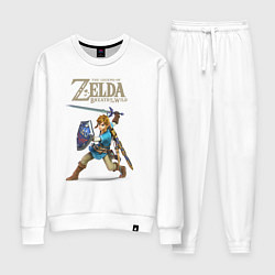 Костюм хлопковый женский Z Link, цвет: белый