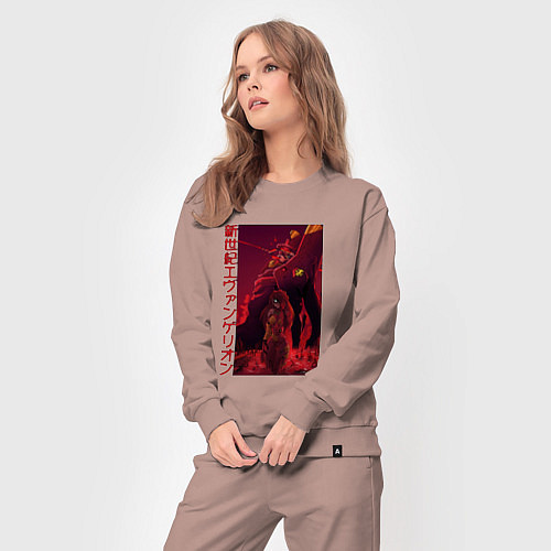 Женский костюм ЕВАНГЕЛИОН РОБОТ EVANGELION ROBOT / Пыльно-розовый – фото 3