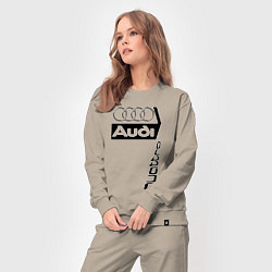 Костюм хлопковый женский АудиAudi, цвет: миндальный — фото 2