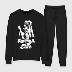 Костюм хлопковый женский Arctic Monkeys, рок, цвет: черный