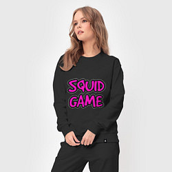 Костюм хлопковый женский Squid Game Pinker, цвет: черный — фото 2