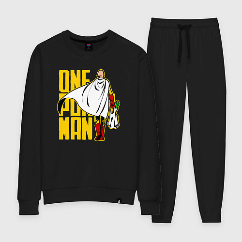 Женский костюм Сайтама возвращается из супермаркета One Punch-Man / Черный – фото 1