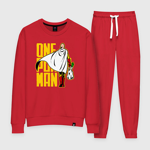 Женский костюм Сайтама возвращается из супермаркета One Punch-Man / Красный – фото 1