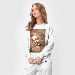 Костюм хлопковый женский Леонардо да Винчи Ла Скапильята около 1506-1508, цвет: белый — фото 2