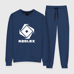Костюм хлопковый женский ROBLOX WHITE LOGO, цвет: тёмно-синий