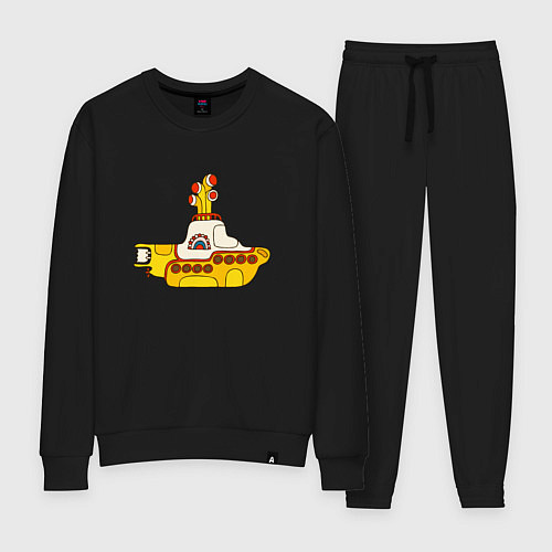 Женский костюм The Beatles Yellow Submarine в дудл стиле / Черный – фото 1