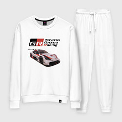 Костюм хлопковый женский Toyota Gazoo Racing Team, Finland, цвет: белый