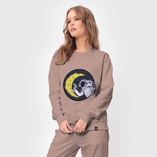 Женский костюм Лунный астронавт / Пыльно-розовый – фото 3