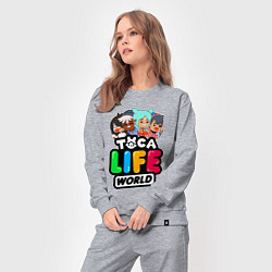 Костюм хлопковый женский TOCA LIFE WORLD ТОКА ЛАЙФ ВОРЛД ПЕРСОНАЖИ, цвет: меланж — фото 2