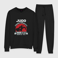 Костюм хлопковый женский Judo Weapon, цвет: черный