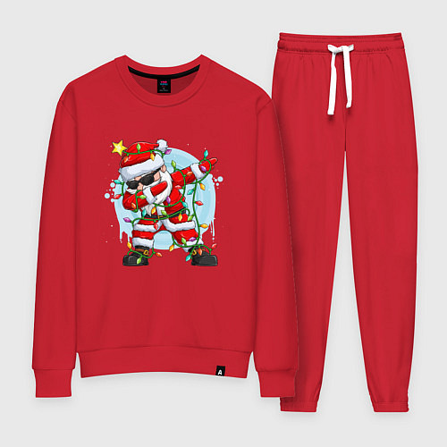 Женский костюм DAB SANTA CLAUS В ГЕРЛЯНДЕ / Красный – фото 1