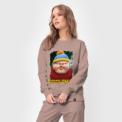 Костюм хлопковый женский Eric Cartman 3D South Park, цвет: пыльно-розовый — фото 2