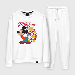 Костюм хлопковый женский Mickey Merry Mousmas, цвет: белый