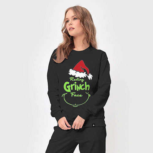 Женский костюм Resting Grinch Face / Черный – фото 3