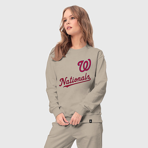 Женский костюм Washington Nationals - baseball team! / Миндальный – фото 3