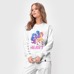 Костюм хлопковый женский My Little Pony Follow your heart, цвет: белый — фото 2