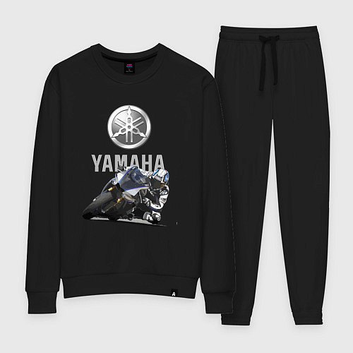 Женский костюм YAMAHA - racing team / Черный – фото 1