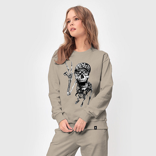 Женский костюм Skeleton dude / Миндальный – фото 3