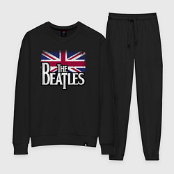 Костюм хлопковый женский The Beatles Great Britain Битлз, цвет: черный