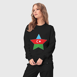 Костюм хлопковый женский Azerbaijan Star, цвет: черный — фото 2