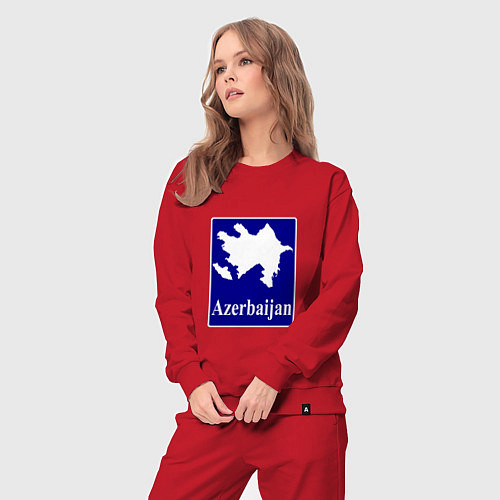 Женский костюм Азербайджан Azerbaijan / Красный – фото 3
